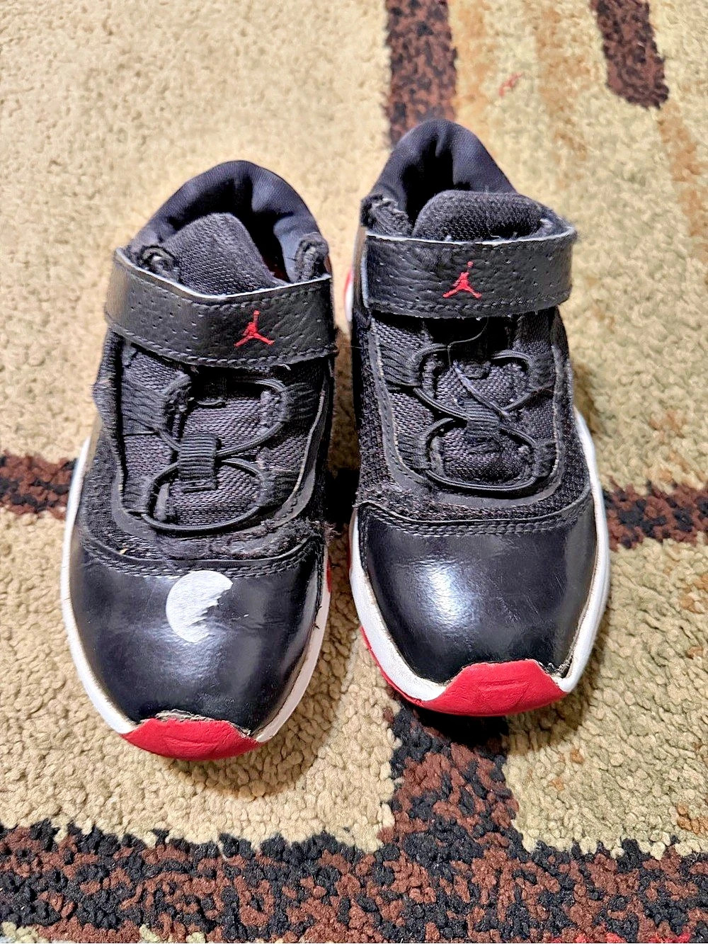 Jordan Air Jordan 11 Retro TD "Bred" Black & Red Sneakers